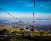 Adlerfelsenbahn mit Blick über Eibenstock im Nebel ©WR