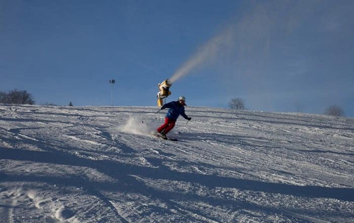Skifahrer in der Skiarena Eibenstock ©WR