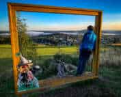 Panoramablick vom Adlerfelsen über Eibenstock © WR