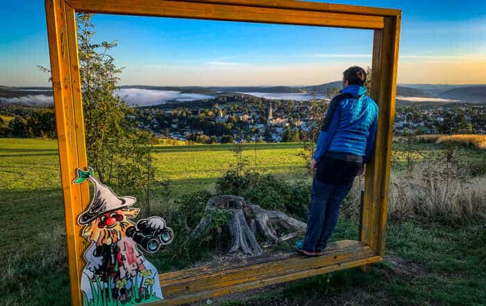 Panoramablick vom Adlerfelsen über Eibenstock © WR